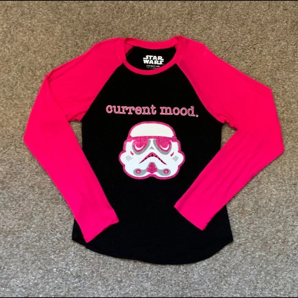 Star Wars Girls Long Sleeve Shirt Size 6/6X